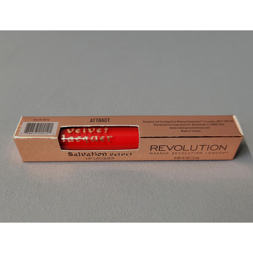 Makeup Revolution London Salvation Velvet Lip Lacquer Attract 0.08oz Matte New